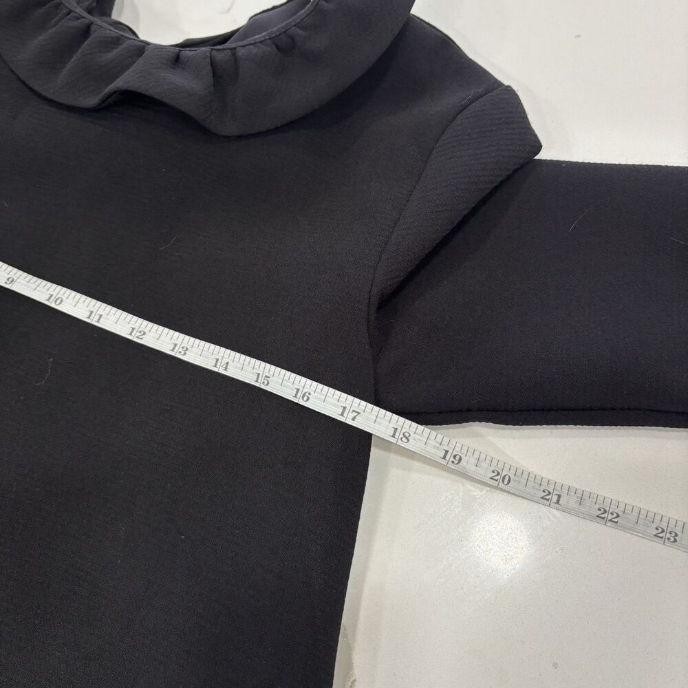 Pomander Place Dress Size Small Black Tuckernuck Ruffle Collar Bow Mini Cocktail - Picture 10 of 10